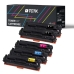 Multipack (4) Toners Meerdere kleuren Compatibel met HP Color laserJet, LaserJet Pro, Laserjet Pro Canon LBP - Vervangt 125A (CB541A) / 128A (CE321A) / CRG-716 (1979B002)